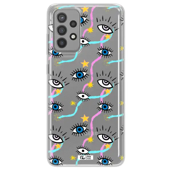 Eye And Ribbon Samsung A72 Clear TPU Case