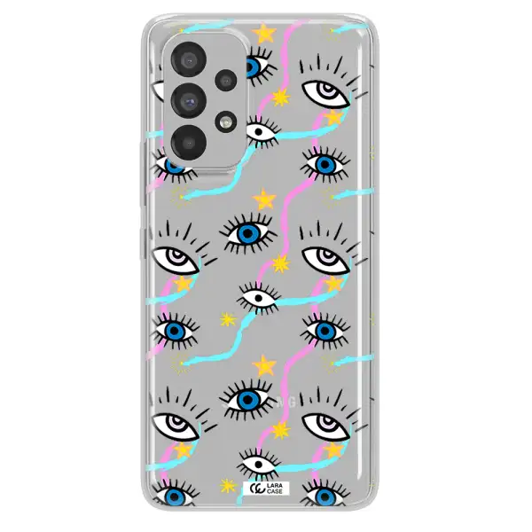 Eye And Ribbon Samsung A73 Clear TPU Case