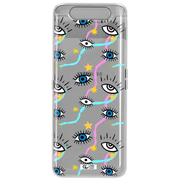 Eye And Ribbon Samsung A80 Clear TPU Case