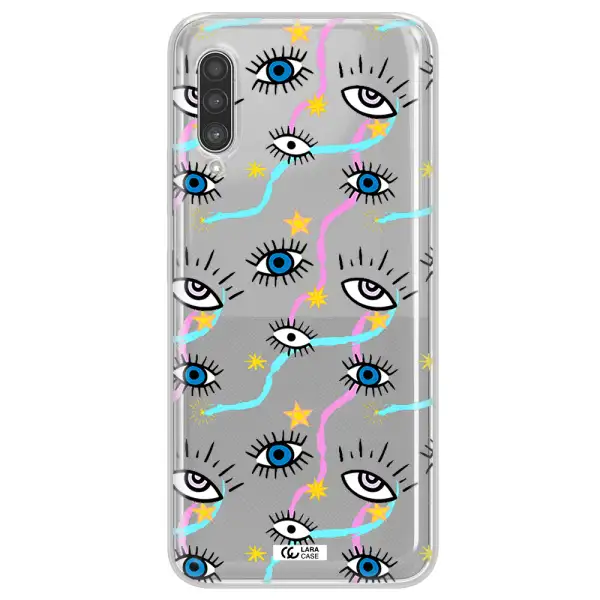 Eye And Ribbon Samsung A90 Clear TPU Case