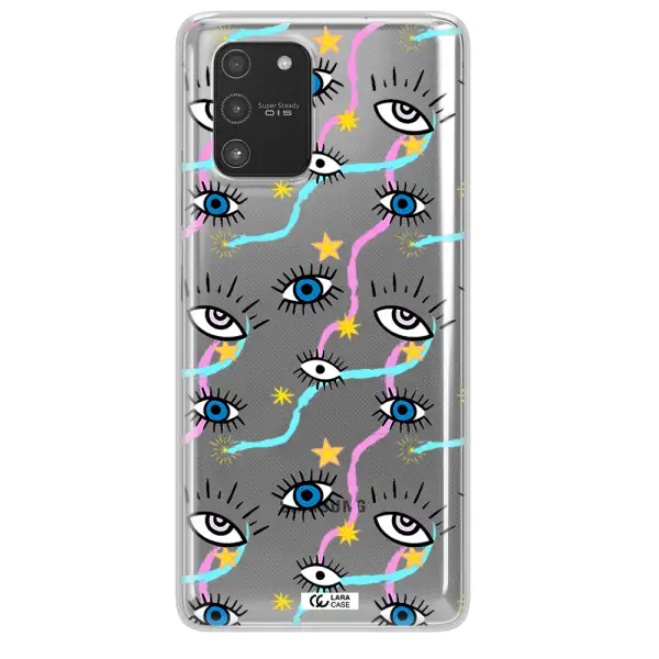 Eye And Ribbon Samsung A91 Clear TPU Case
