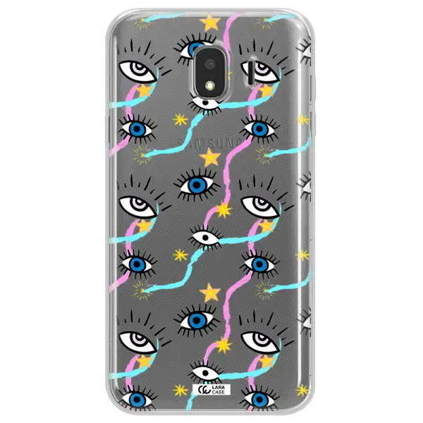 Eye And Ribbon Samsung J4 Clear TPU Case