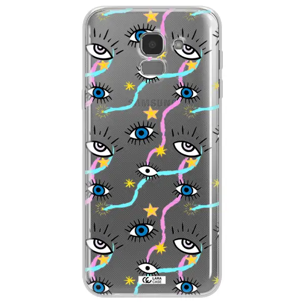 Eye And Ribbon Samsung J6 Clear TPU Case
