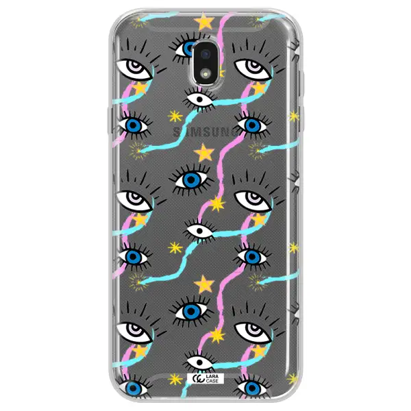 Eye And Ribbon Samsung J7 Pro Clear TPU Case