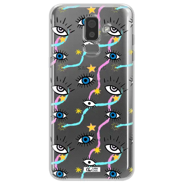Eye And Ribbon Samsung J8 Clear TPU Case