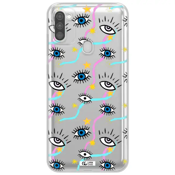 Eye And Ribbon Samsung M11 Clear TPU Case