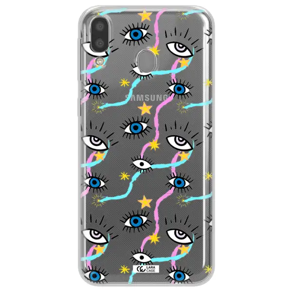 Eye And Ribbon Samsung M20 Clear TPU Case