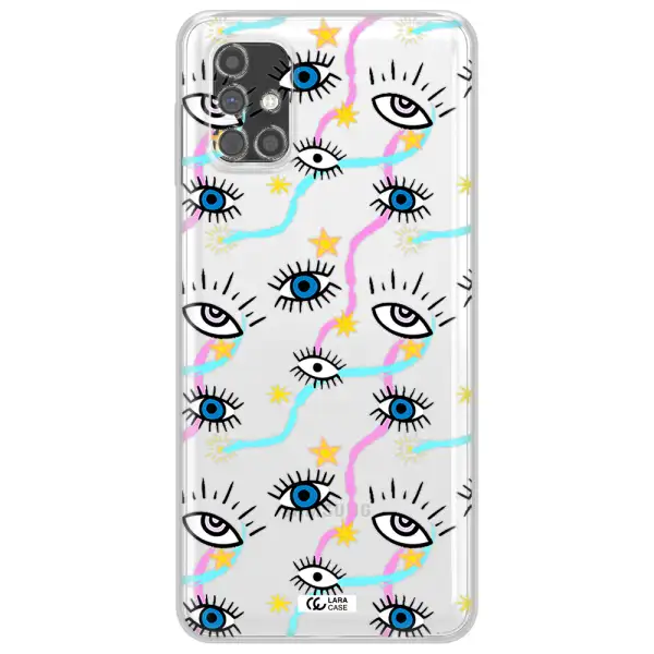 Eye And Ribbon Samsung M31S Clear TPU Case