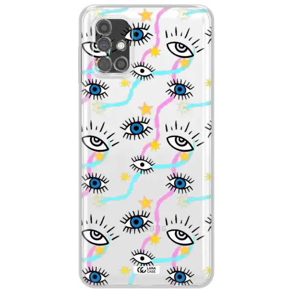 Eye And Ribbon Samsung M51 Clear TPU Case