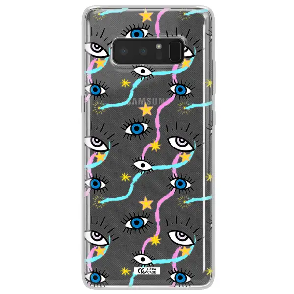 Eye And Ribbon Samsung Note 8 Clear TPU Case