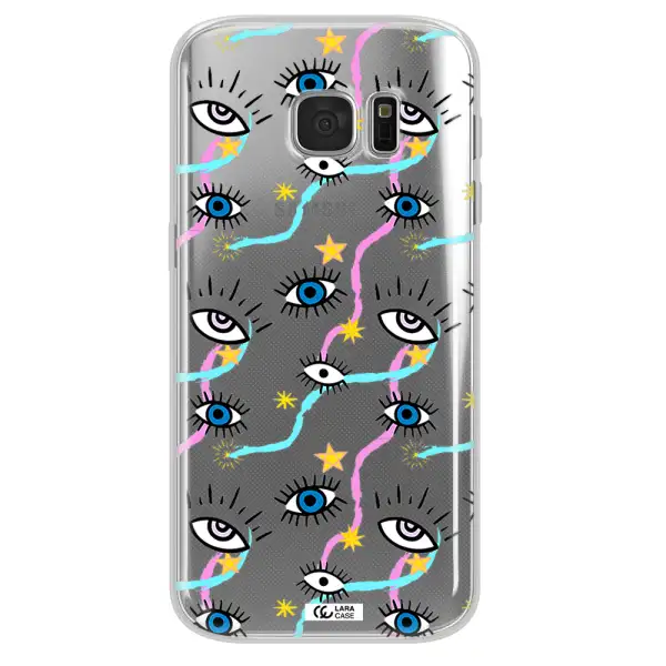 Eye And Ribbon Samsung S 7 Clear TPU Case