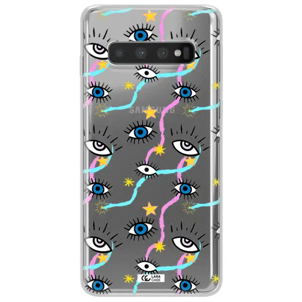 Eye And Ribbon Samsung S10 Clear TPU Case