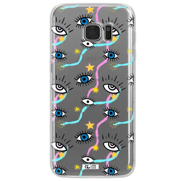 Eye And Ribbon Samsung S7 Edge Clear TPU Case