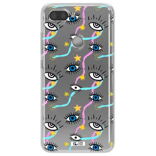 Eye And Ribbon Xiaomi Mi 8 Lite Clear TPU Case