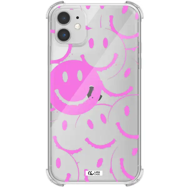 Smile Purple Apple iPhone 11 Clear PC Case