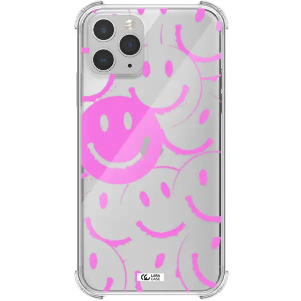 Smile Purple Apple iPhone 11 pro Clear PC Case