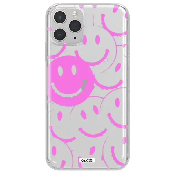 Smile Purple Apple iPhone 11 pro Clear TPU Case