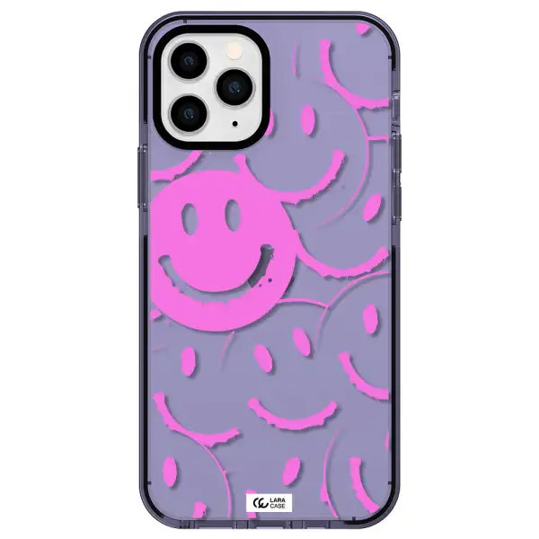 Smile Purple Apple iPhone 11 pro impact Lilac Case