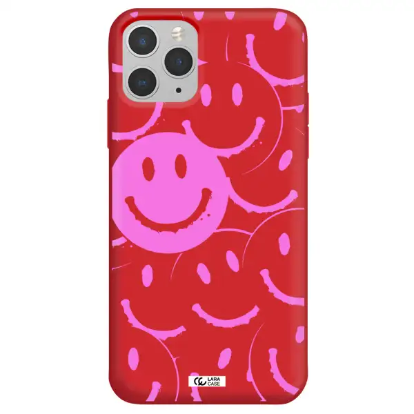 Smile Purple Apple iPhone 11 pro Silicone Imperial Red Case