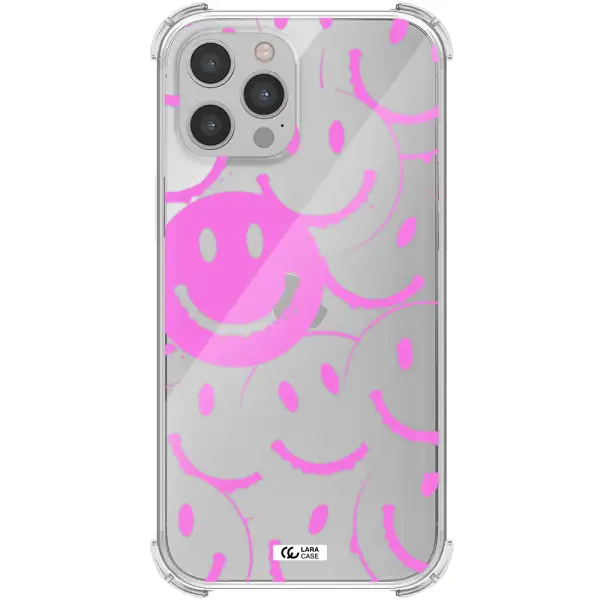 Smile Purple Apple iPhone 12 pro Clear PC Case
