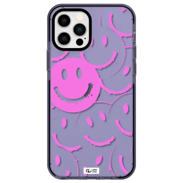 Smile Purple Apple iPhone 12 pro impact Lilac Case