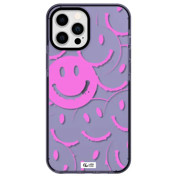 Smile Purple Apple iPhone 12 pro max impact Lilac Case