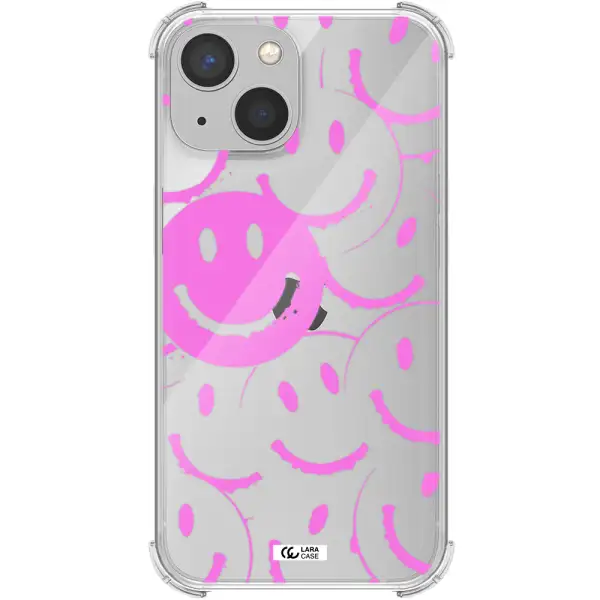 Smile Purple Apple iPhone 13 mini Clear PC Case
