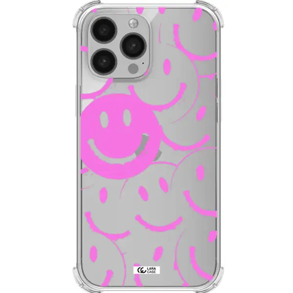 Smile Purple Apple iPhone 13 Pro Clear PC Case