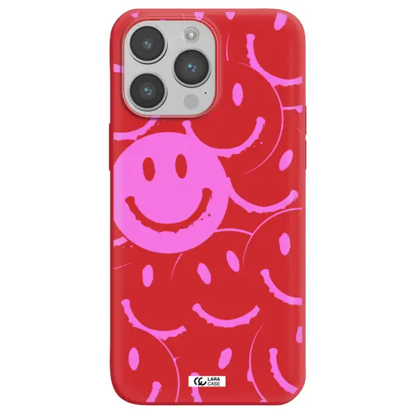 Smile Purple Apple iPhone 14 pro Silicone Imperial Red Case