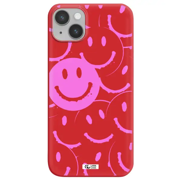 Smile Purple Apple iPhone 14 Silicone Imperial Red Case
