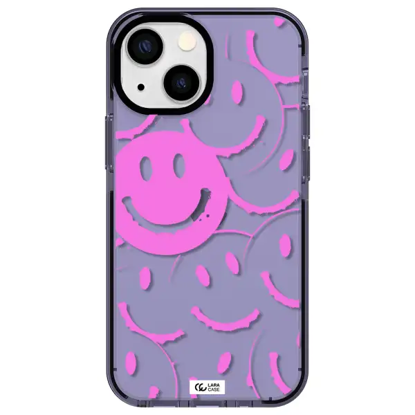 Smile Purple Apple iPhone 15 Plus impact Lilac Case