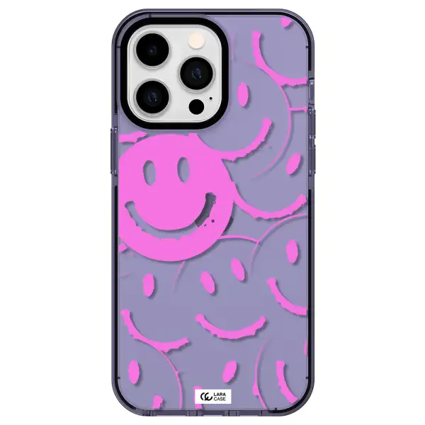 Smile Purple Apple iPhone 15 Pro impact Lilac Case