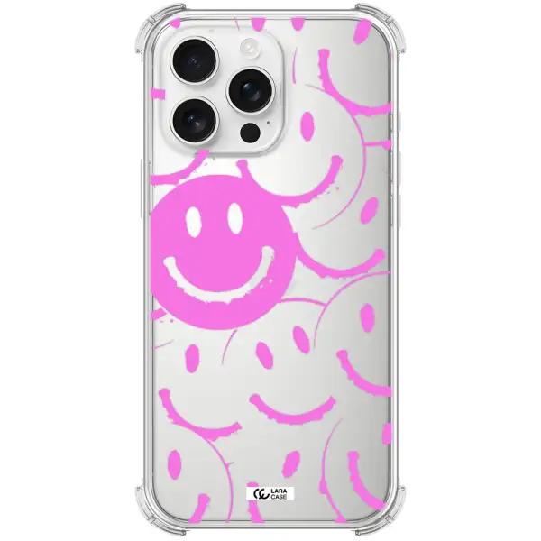 Smile Purple Apple Iphone 16 Pro Max Clear Pc Case
