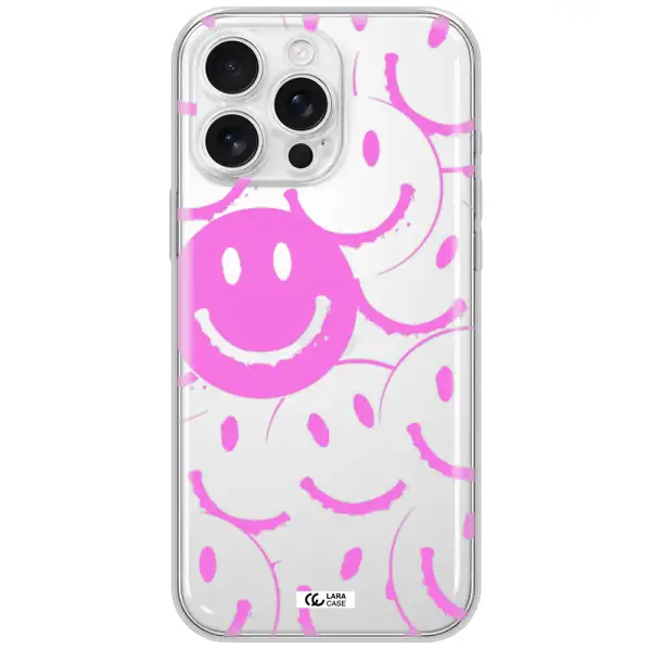 Smile Purple Apple Iphone 16 Pro Max Clear Tpu Case