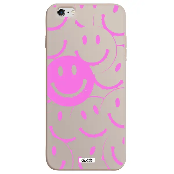 Smile Purple Apple iPhone 6 plus Silicone Stone Case