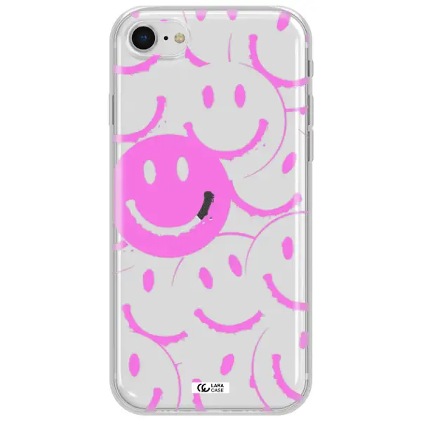 Smile Purple Apple Iphone Se 2020 Clear Tpu Case