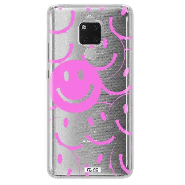 Smile Purple Huawei Mate 20X Clear TPU Case