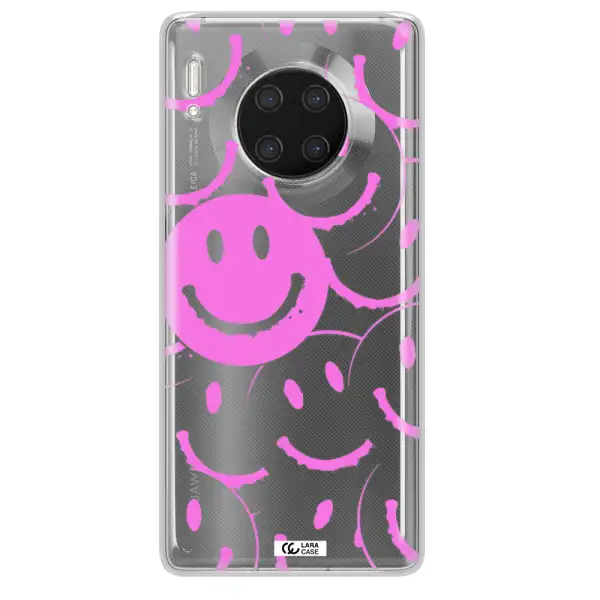Smile Purple Huawei Mate 30 Pro Clear TPU Case