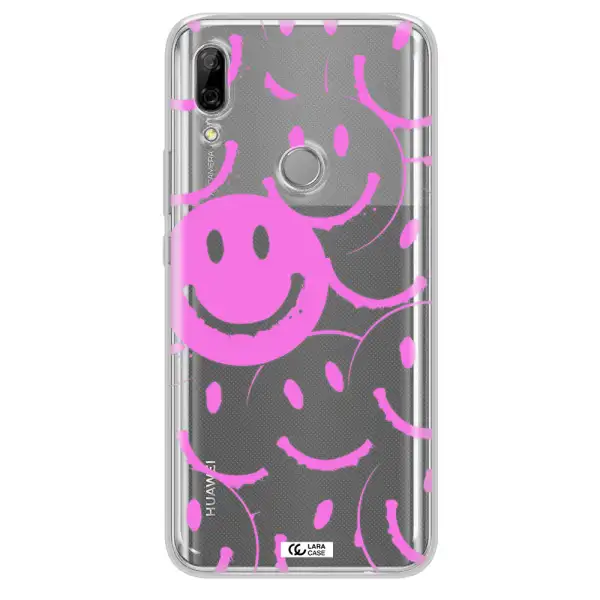 Smile Purple Huawei P Smart Z Clear TPU Case