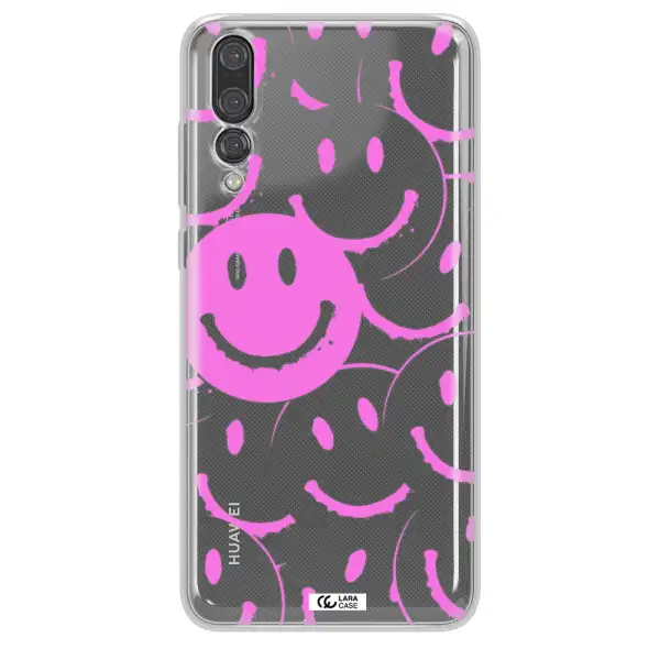 Smile Purple Huawei P20 Pro Clear TPU Case