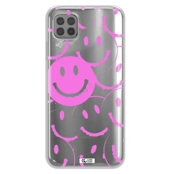 Smile Purple Huawei P40 Lite Clear TPU Case