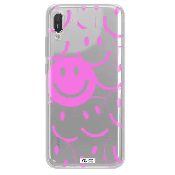 Smile Purple Huawei Y6 Pro 2019 Clear TPU Case