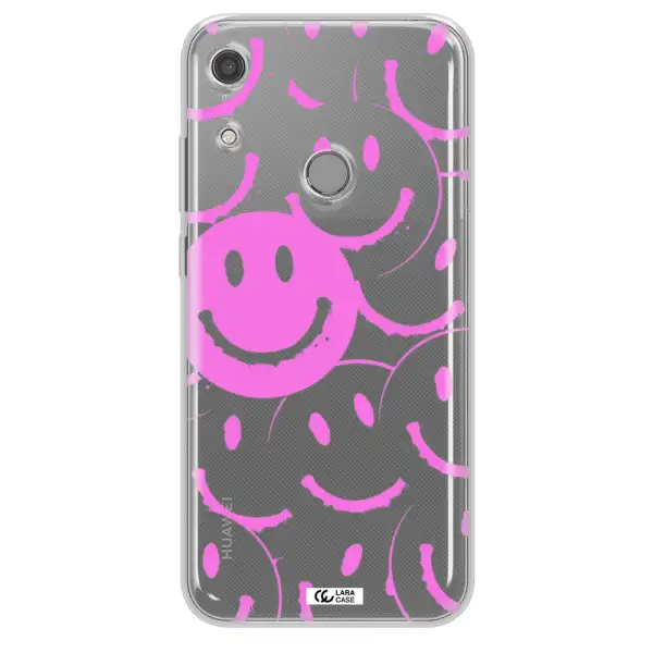 Smile Purple Huawei Y6S Clear TPU Case