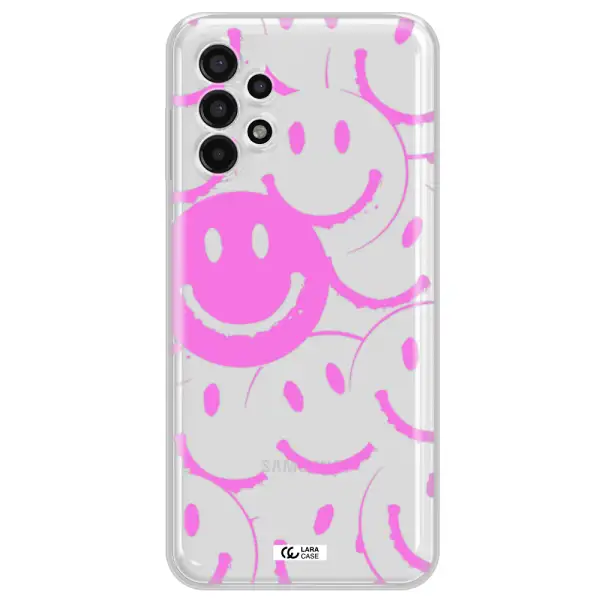Smile Purple Samsung A13 4g Clear TPU Case