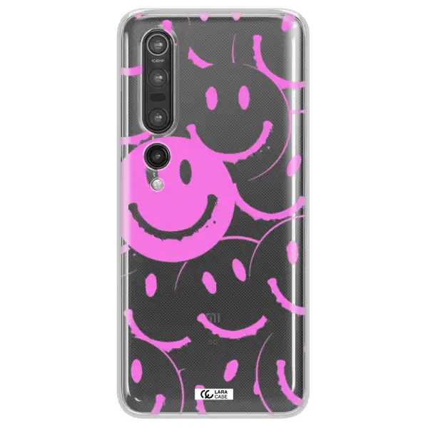 Smile Purple Xiaomi Mi 10 Pro Clear TPU Case
