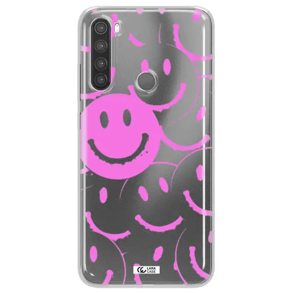 Smile Purple Xiaomi Note 8 Clear TPU Case