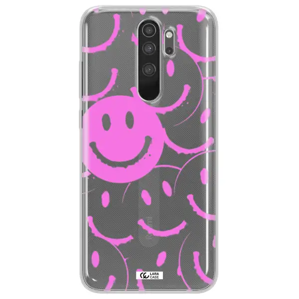 Smile Purple Xiaomi Note 8 Pro Clear TPU Case
