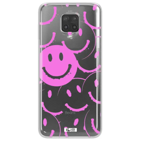 Smile Purple Xiaomi Note 9 Pro Clear TPU Case