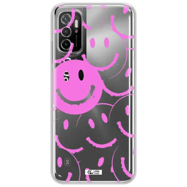 Smile Purple Xiaomi Poco M3 Pro Clear Tpu Case