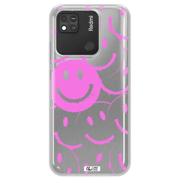 Smile Purple Xiaomi Redmi 10A Clear TPU Case